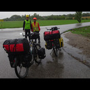 Heute fuhren wir gut 70 km im Regen
